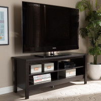 Baxton Studio MH8119-Wenge-TV Sloane Modern and Contemporary Wenge Brown Finished TV Stand